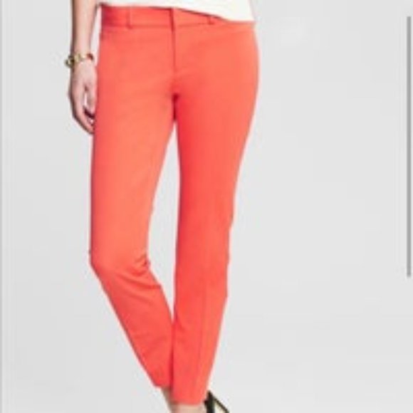 Banana Republic Pants - Banana Republic Sloan Orange Pants Size 4